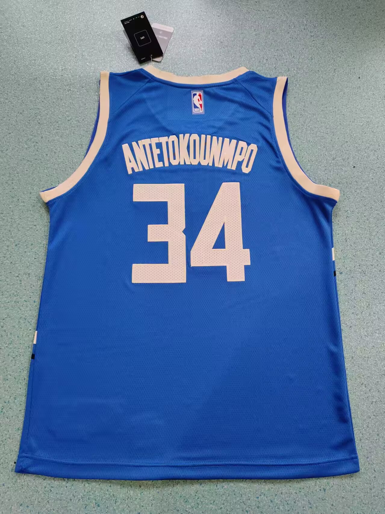 Men Milwaukee Bucks #34 Antetokounmpo blue 2024 2025 NBA jersey